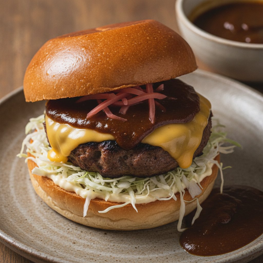 Japanese Curry Beef Burger