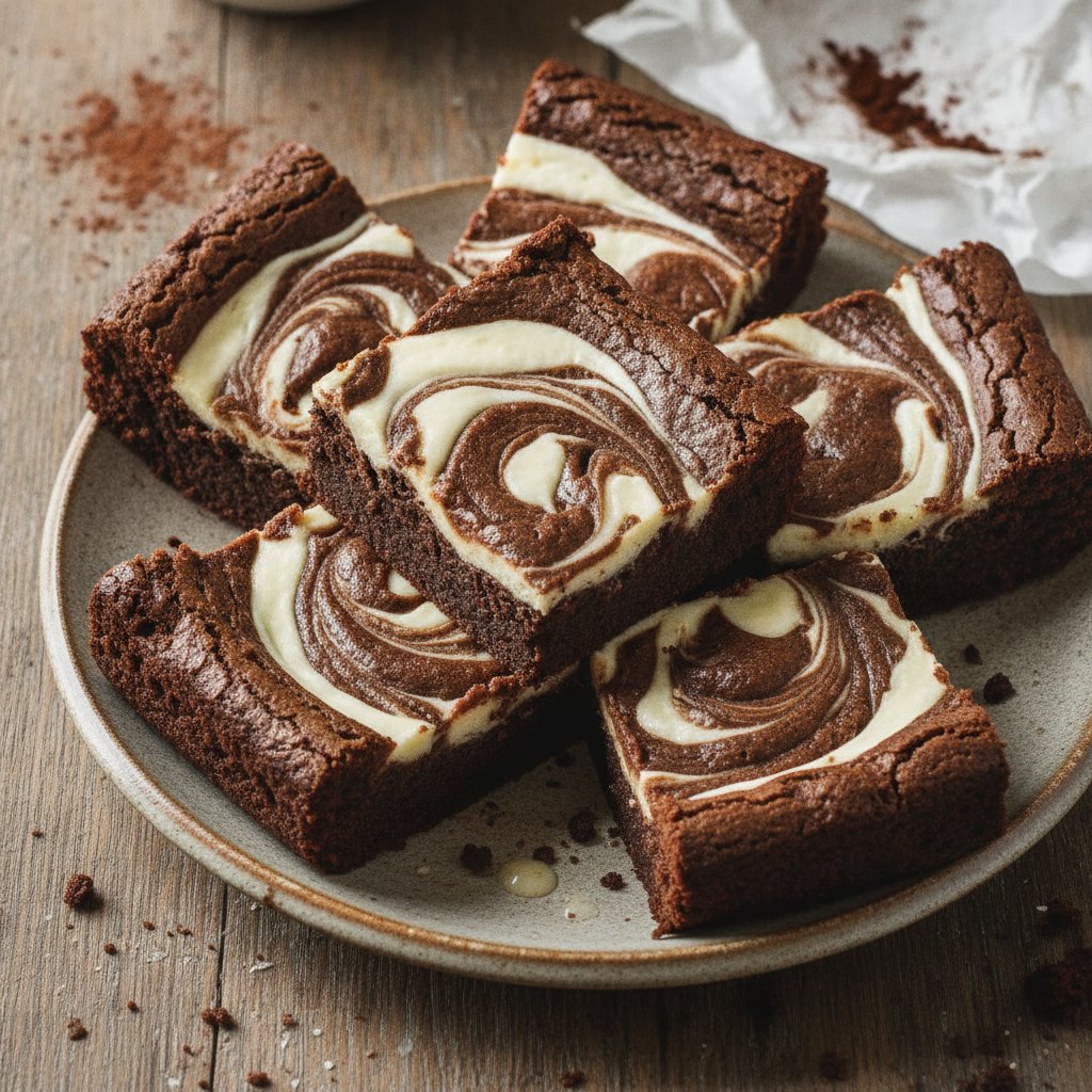 Cream Cheese Swirl Brownies