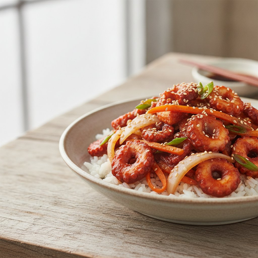 Stir-Fried Octopus (Low-Chol)