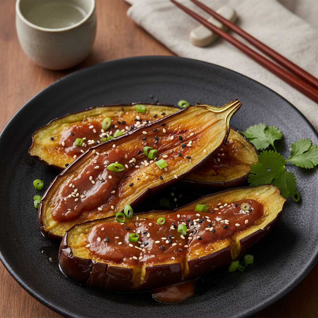 Miso Glazed Aubergine