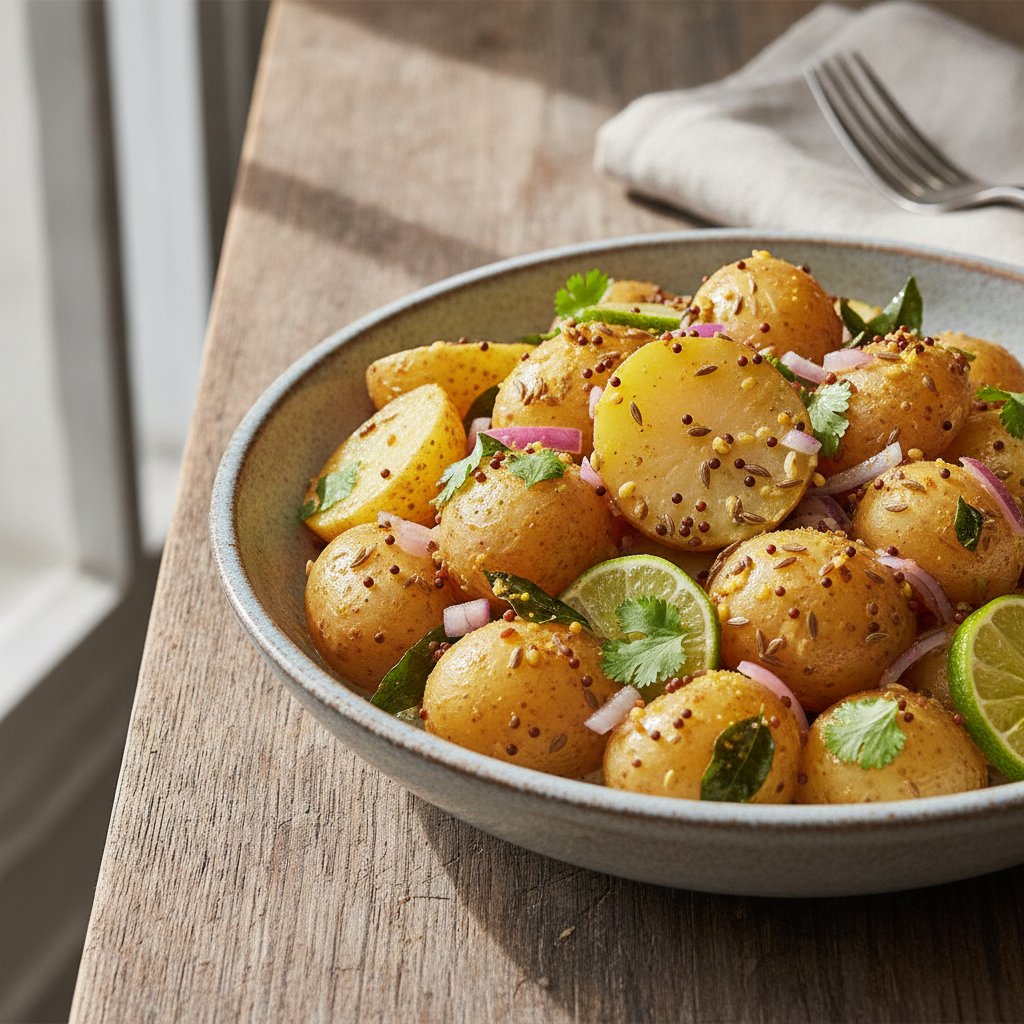 Spiced Potato Salad (Low-Calorie)