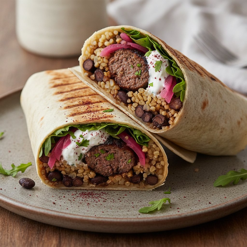 Grilled Meatball Wrap (High-Protein)