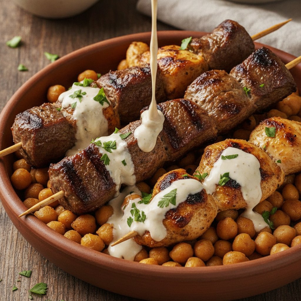 Grilled Lamb Cubes Skewers (High-Protein)