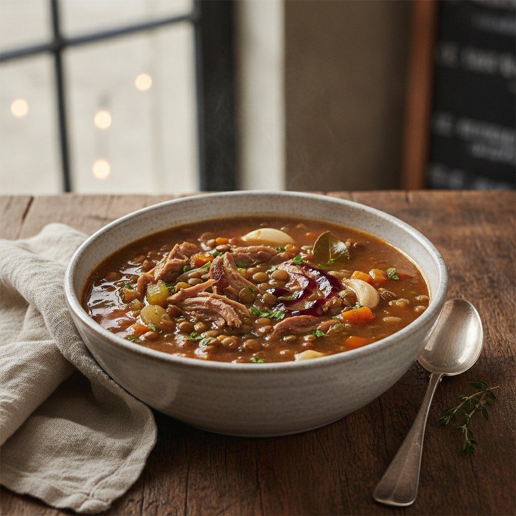 Duck and Lentil Soup