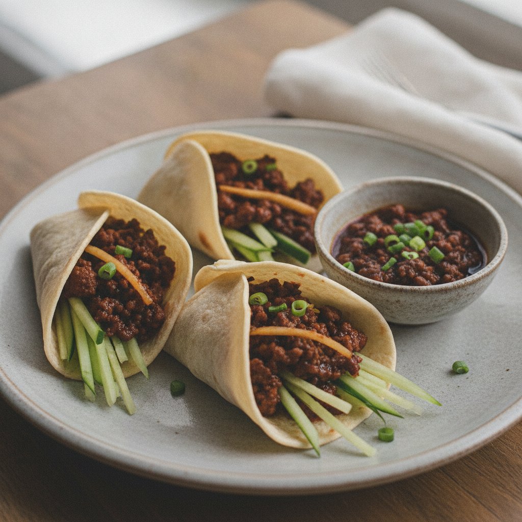 Beijing Meat Sauce Wrap (Low-Calorie)