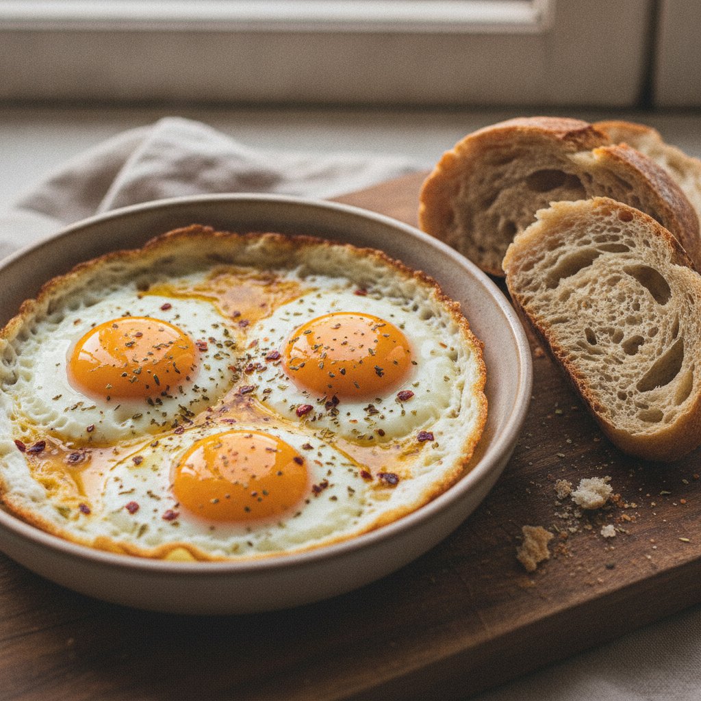 Eggs with Melted Butter and Chili