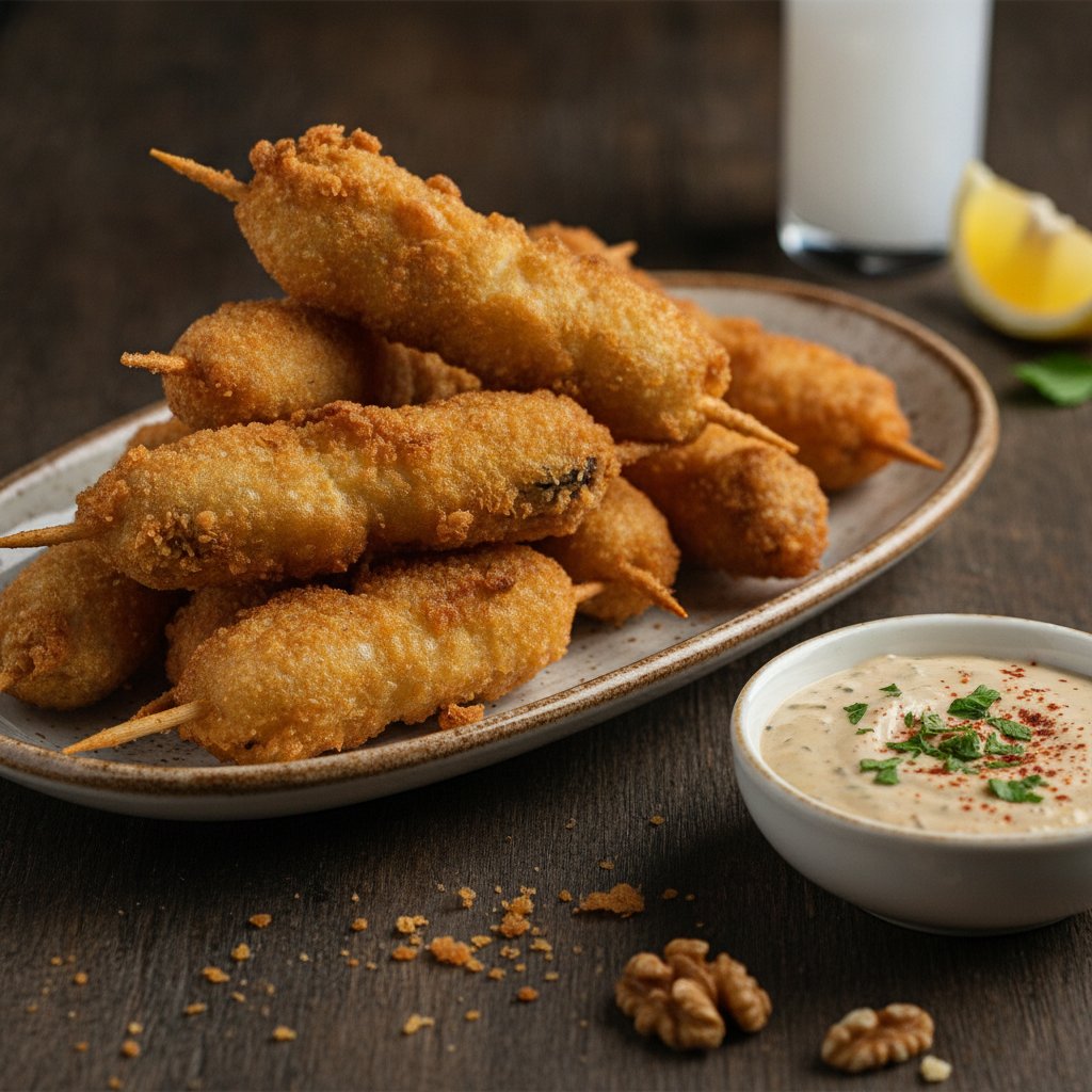 Turkish Deep-Fried Mussels