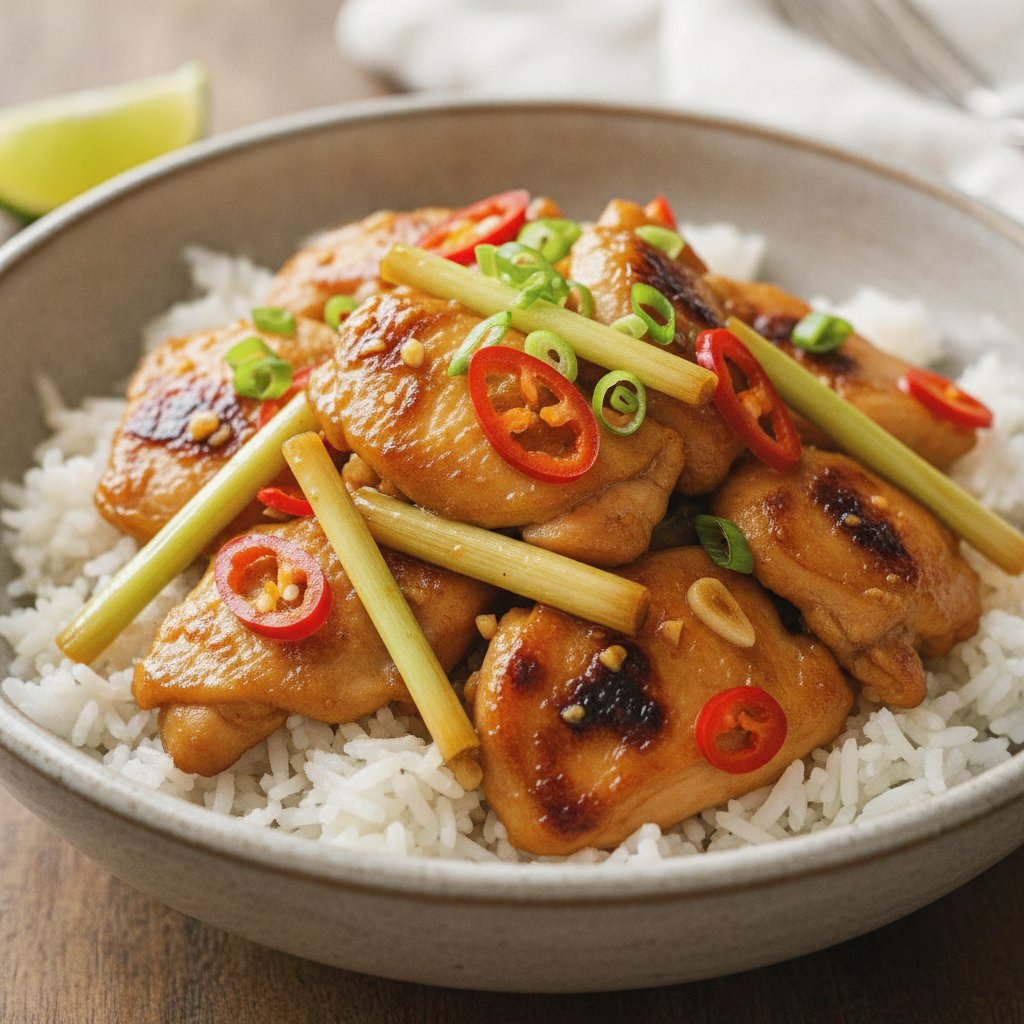 Stir Fried Chicken With Lemongrass And Chili