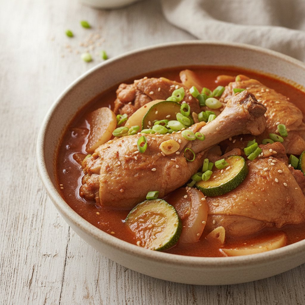 Spicy Braised Chicken Stew (Low-Calorie)
