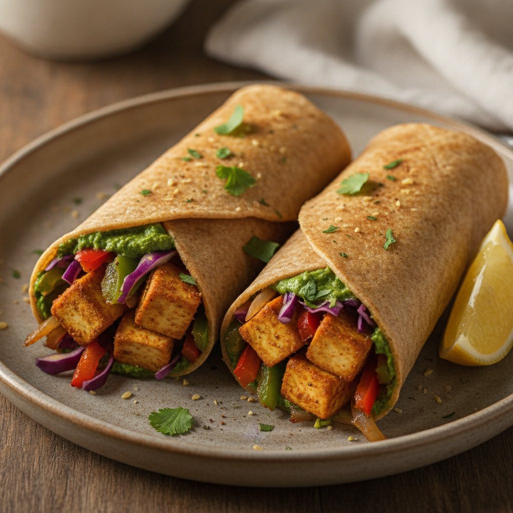 Spiced Cottage Cheese Roll