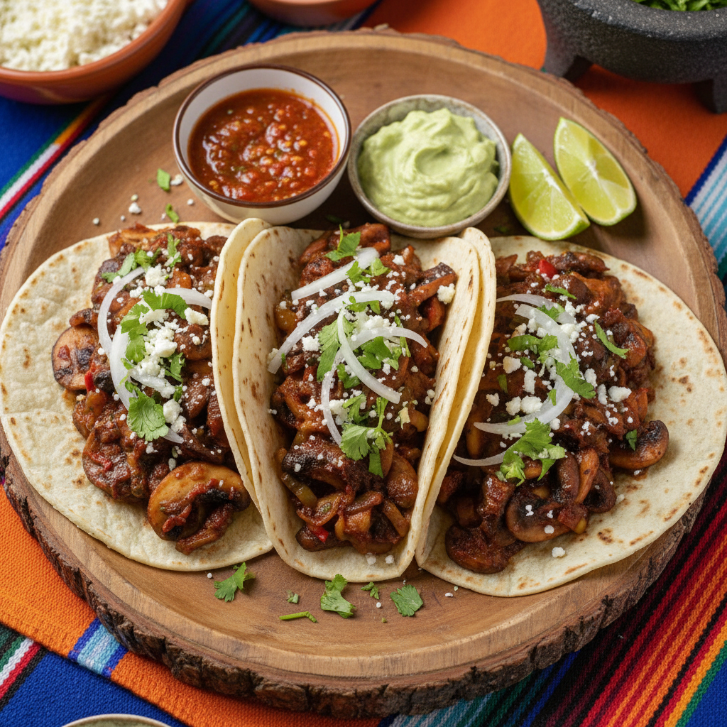 Tacos de Hongos Guisados