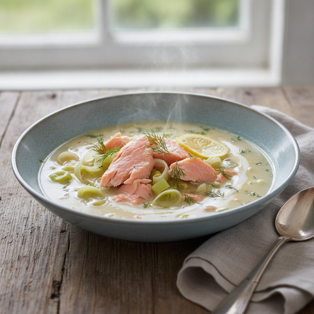 Salmon and Leek Soup