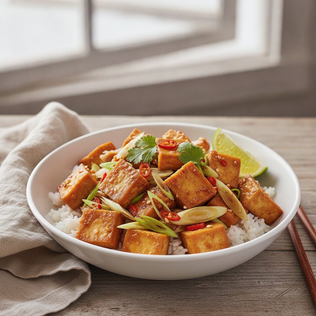 Stir Fried Tofu With Lemongrass And Chili