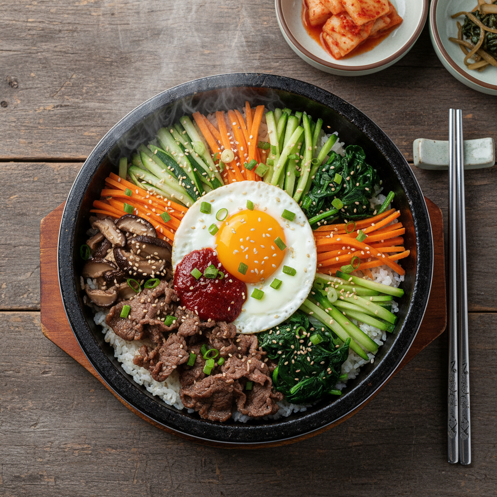 Dolsot Bibimbap with Beef