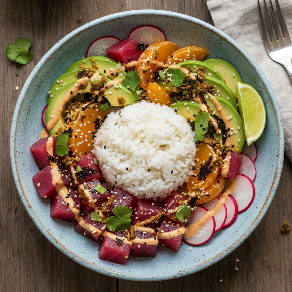 California Tuna Avocado Bowl