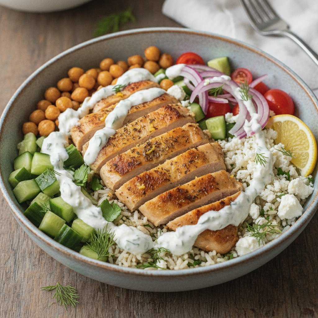 Lemon Chicken Rice Bowl (High-Protein)