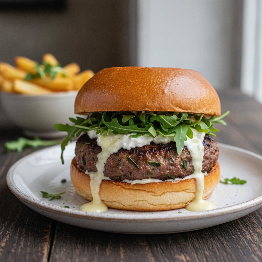 Herbed Lamb Burger