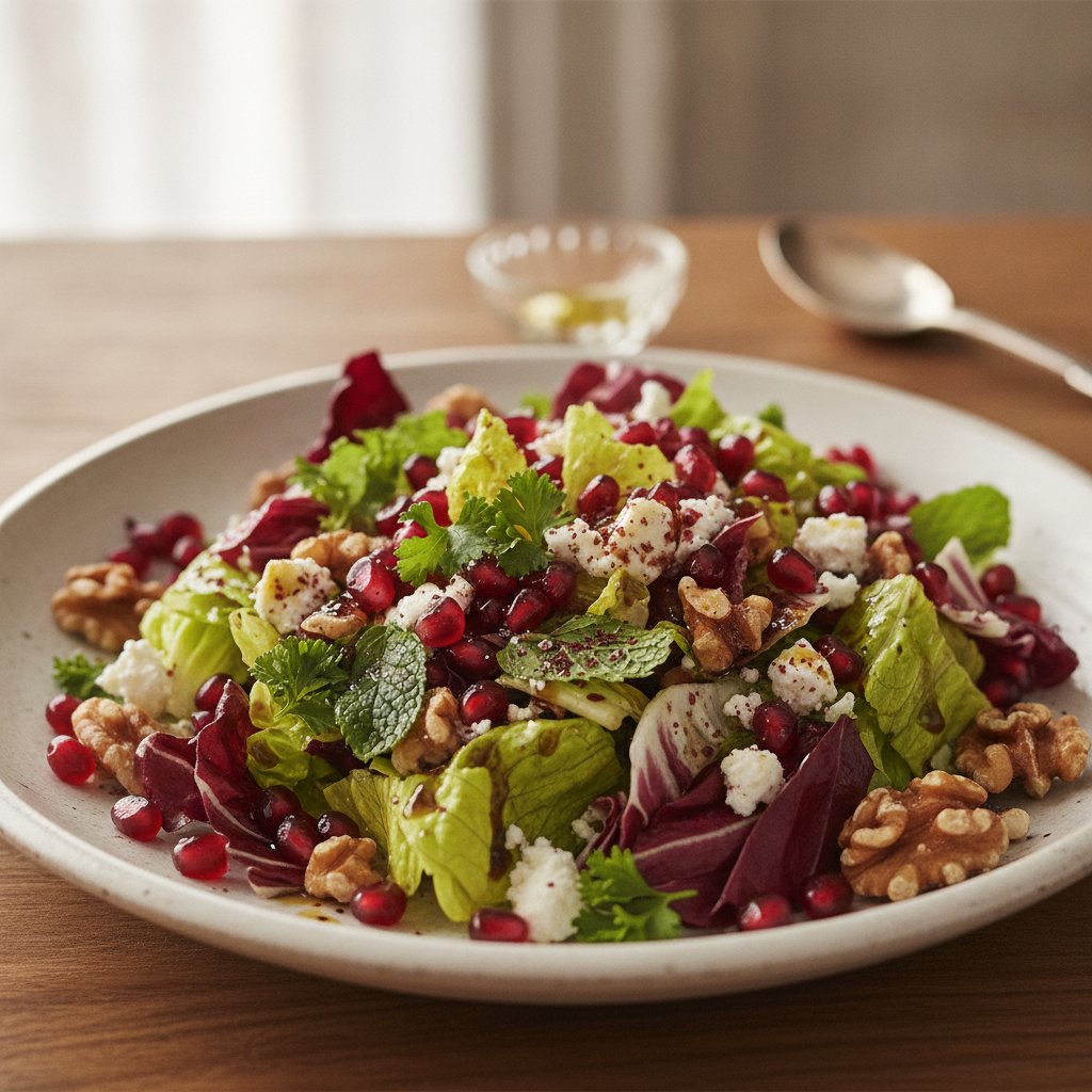 Pomegranate and Walnut Salad