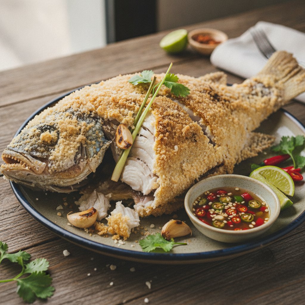 Grilled Whole Fish with Salt Crust