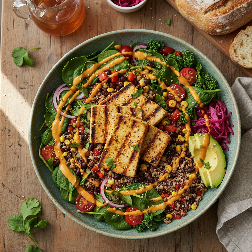 Portland Grilled Tofu Grain Bowl