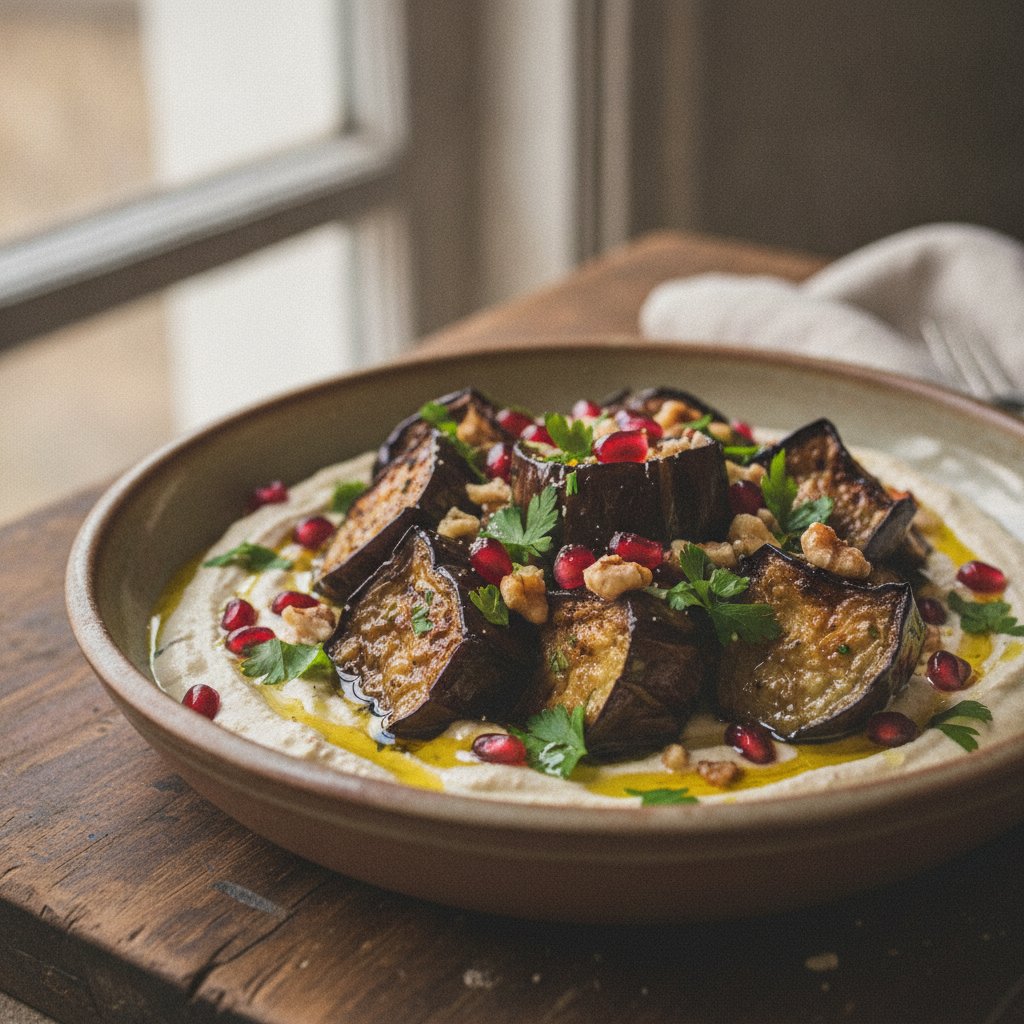 Roasted Eggplant Salad (Dairy-Free)