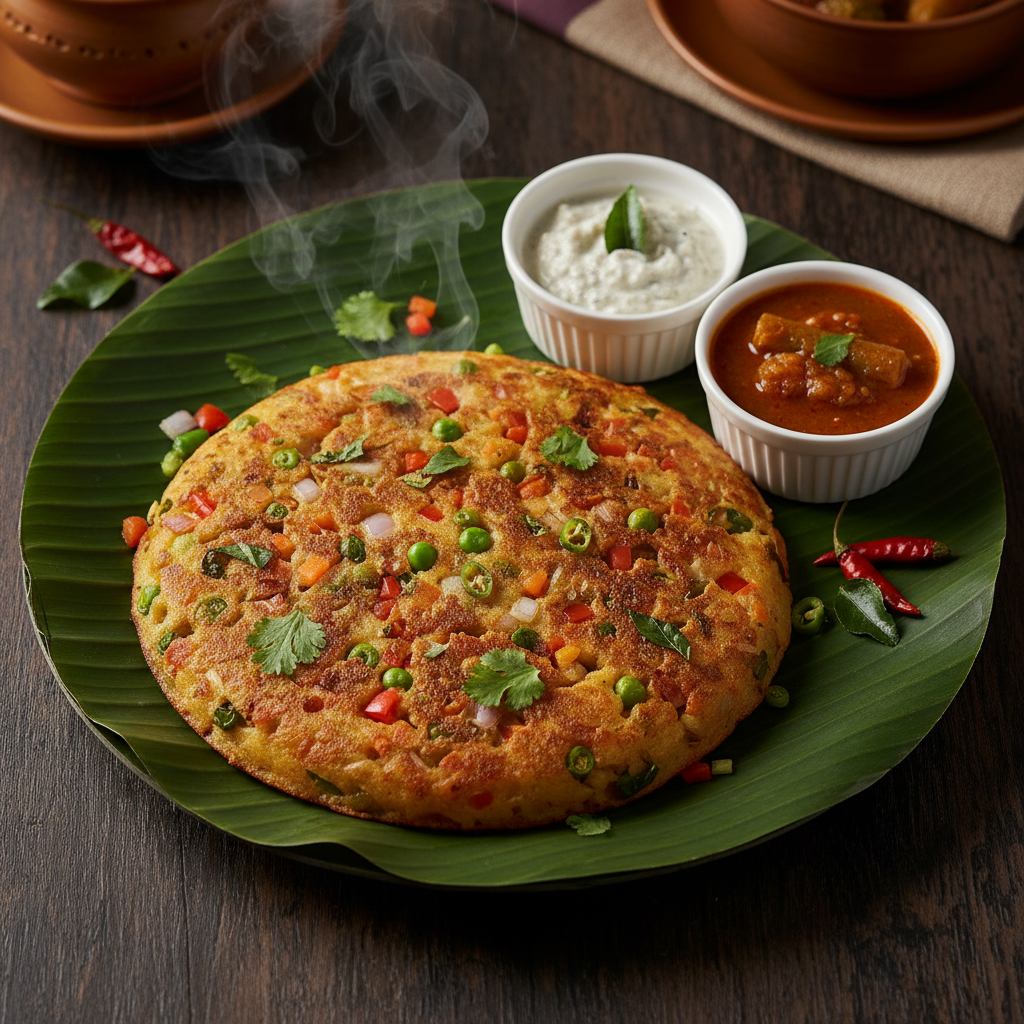 Mixed Vegetable Uttapam