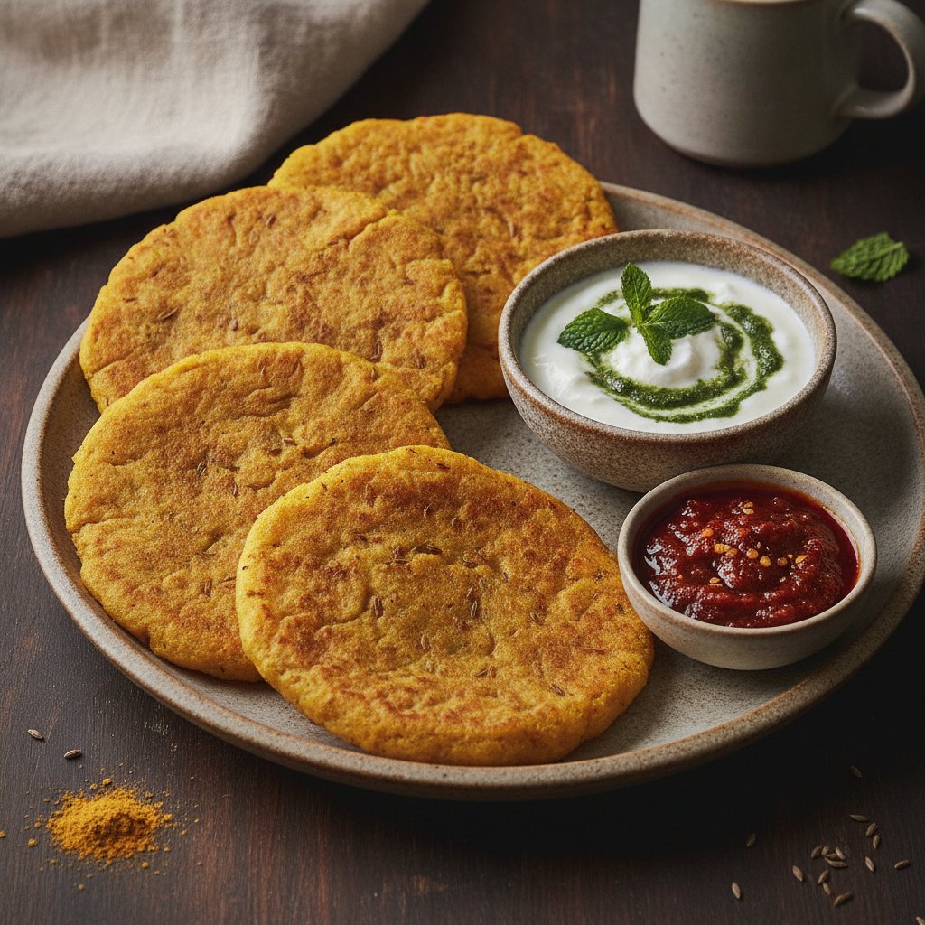 Spiced Chickpea Flour Flatbread
