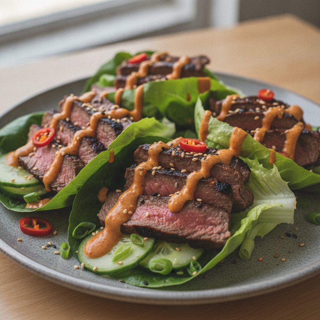 Grilled Beef Wraps (Keto)