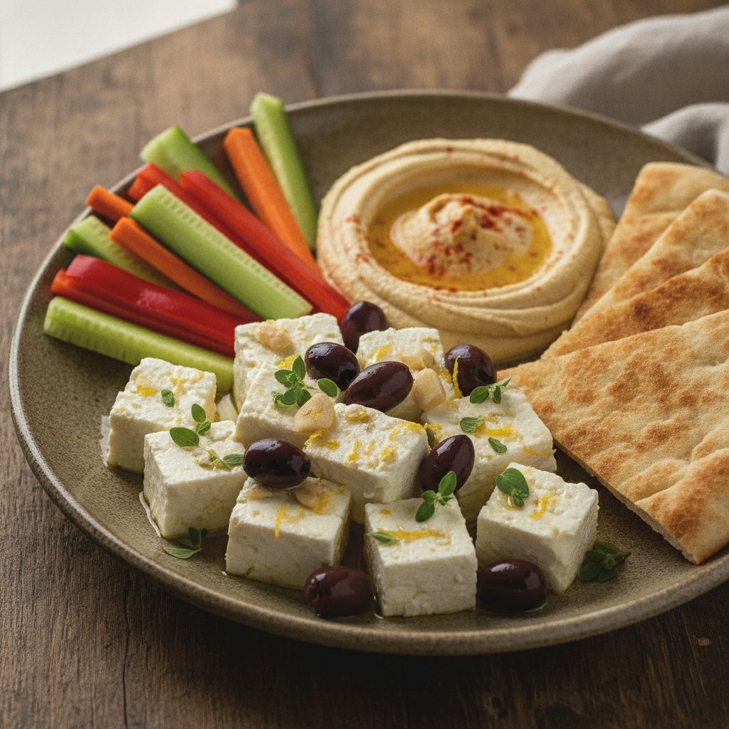 Marinated Olive and Cheese Board