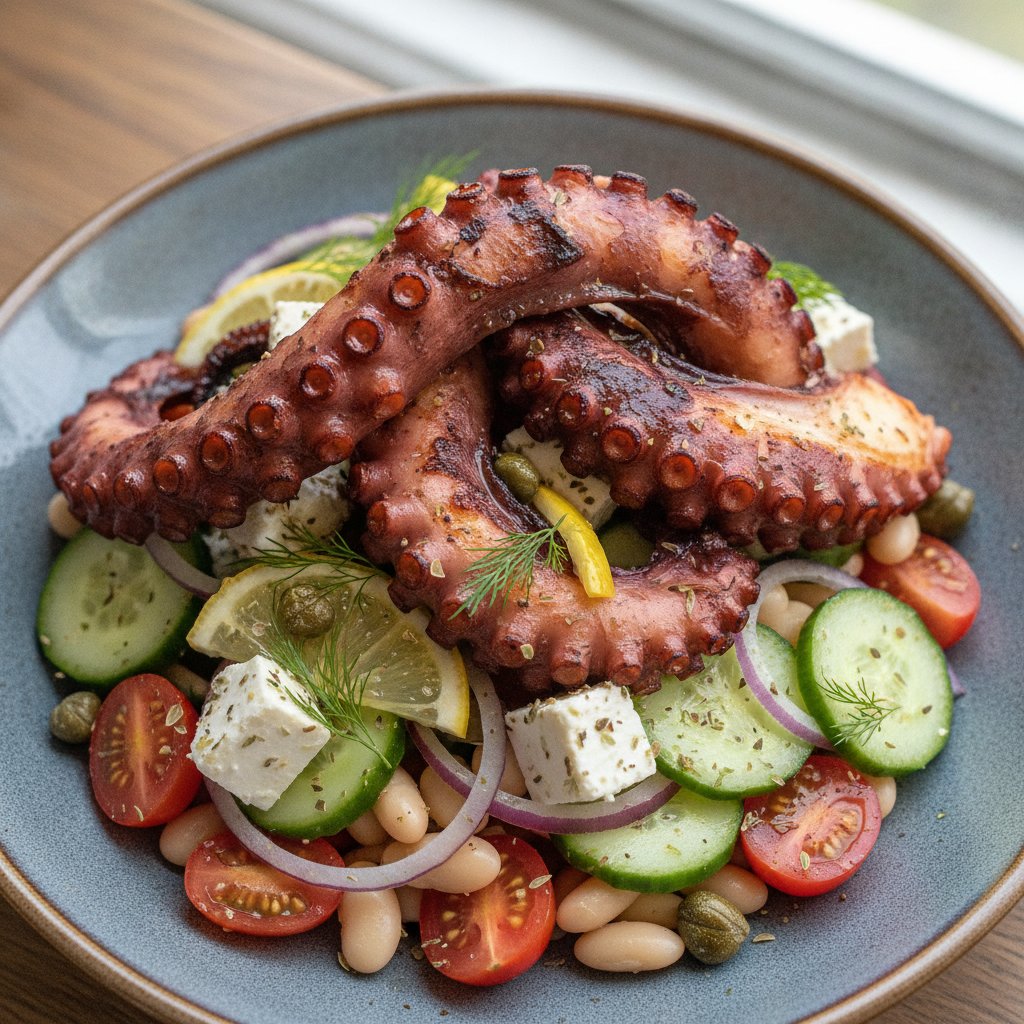 Grilled Octopus Salad (High-Protein)