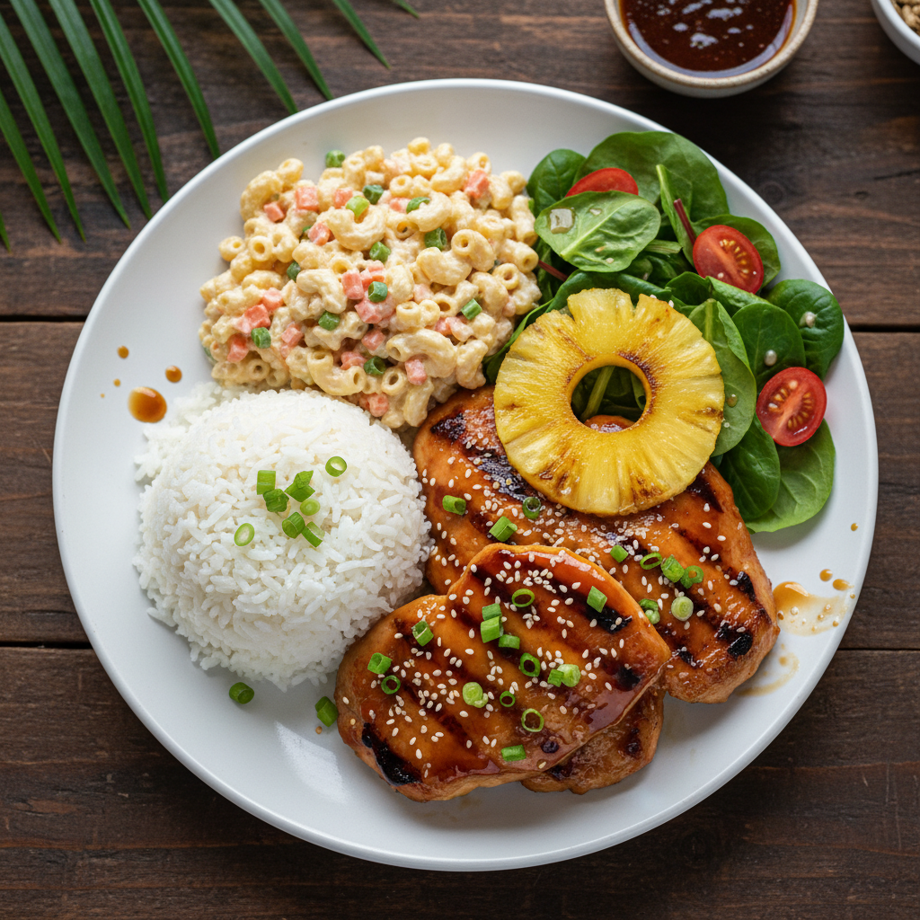Hawaiian Teriyaki Chicken Plate