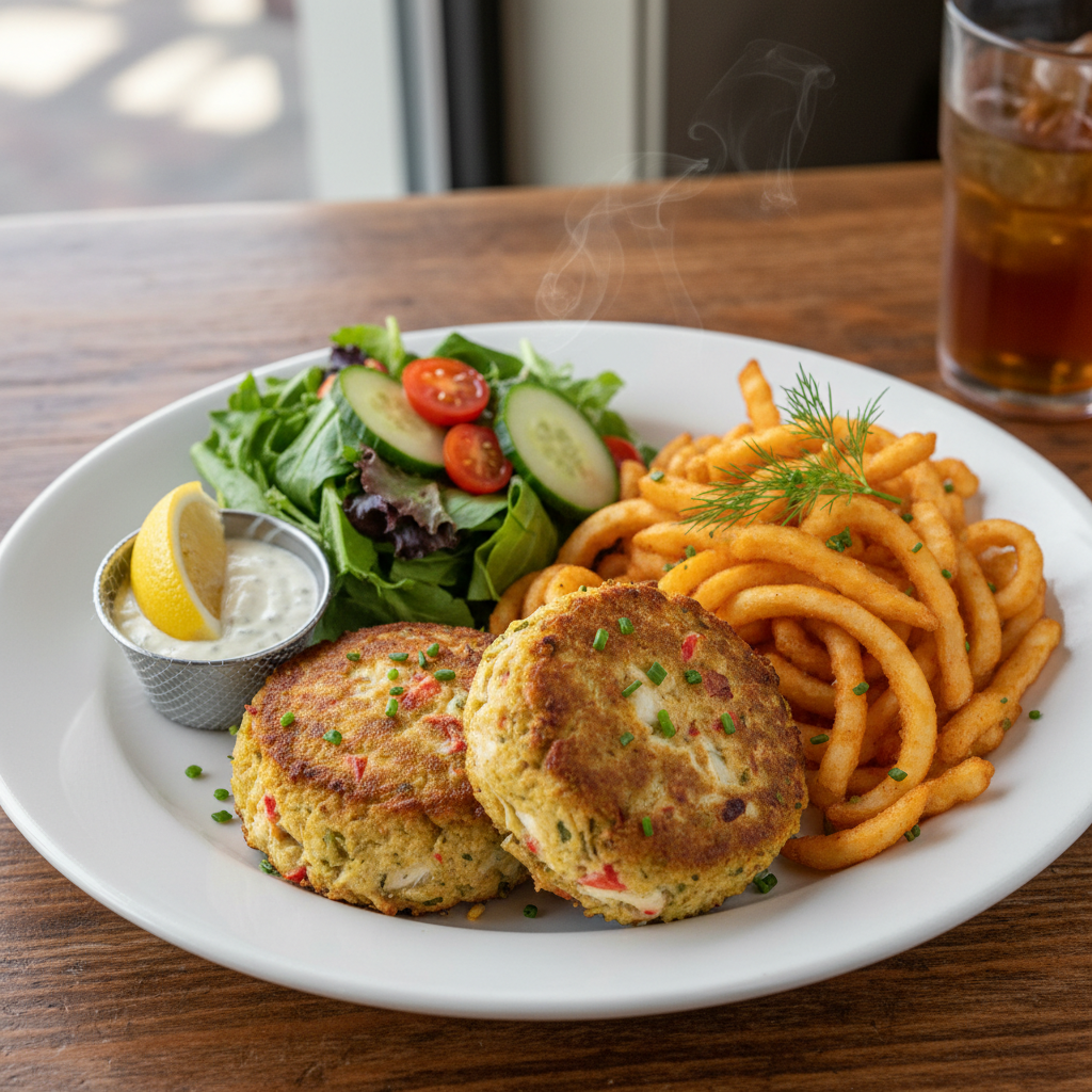Maryland Crab Cake Plate