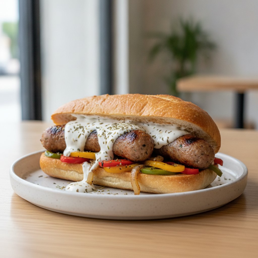 Sausage and Pepper Sandwich