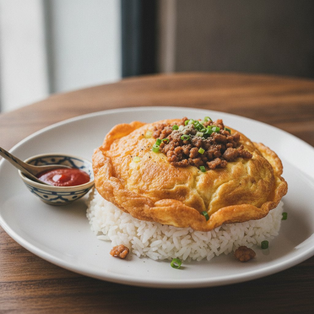 Minced Pork Omelette