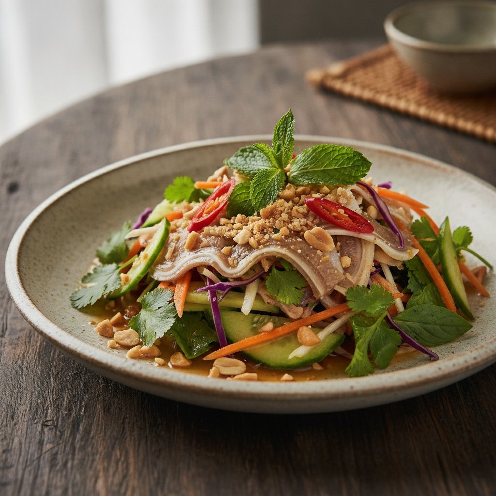 Pork Ear Salad with Herbs