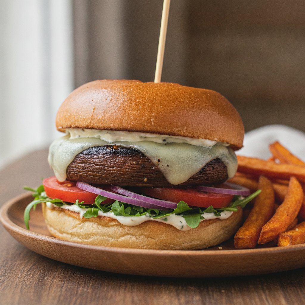 Grilled Portobello Mushroom Burger