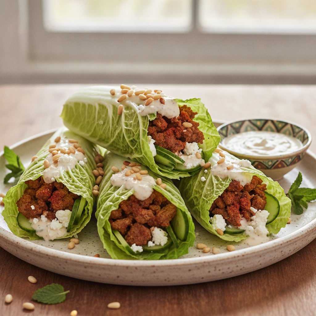Spiced Lamb Wrap (Keto)