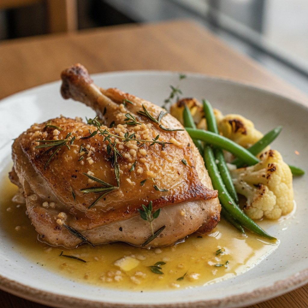 French Roast Chicken with Garlic and Herbs (Keto)