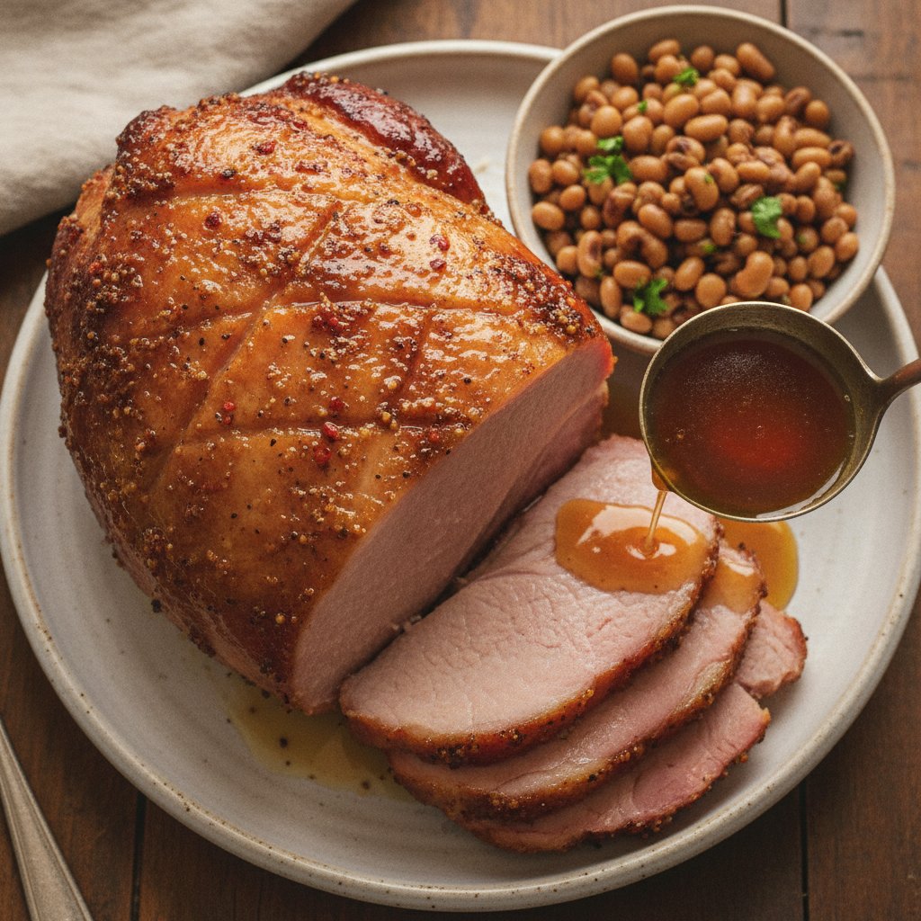 Honey-Glazed Baked Ham (High-Protein)