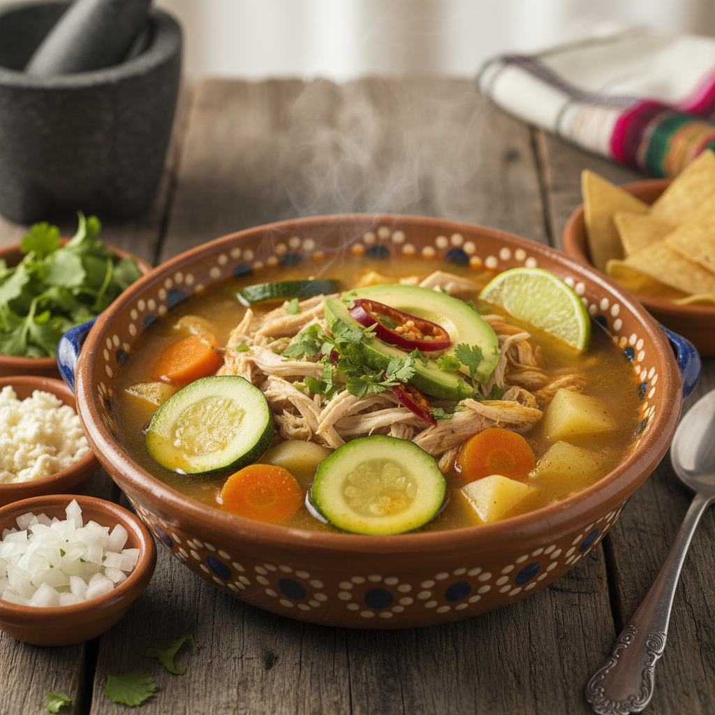 Caldo de Pollo Tlalpeno