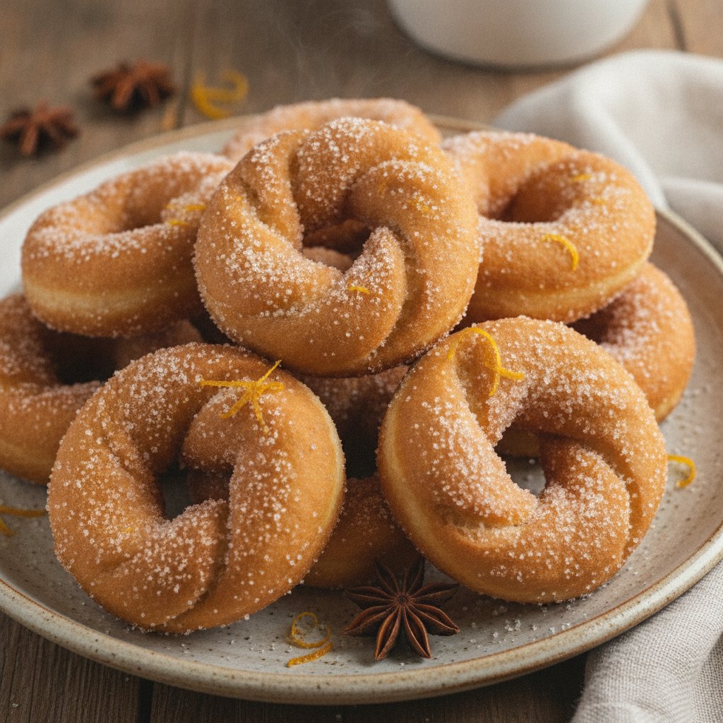 Anise Ring Doughnuts