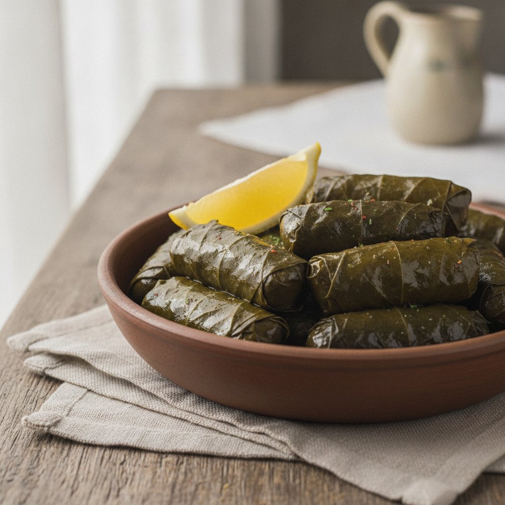 Stuffed Grape Leaves (Low-Chol)