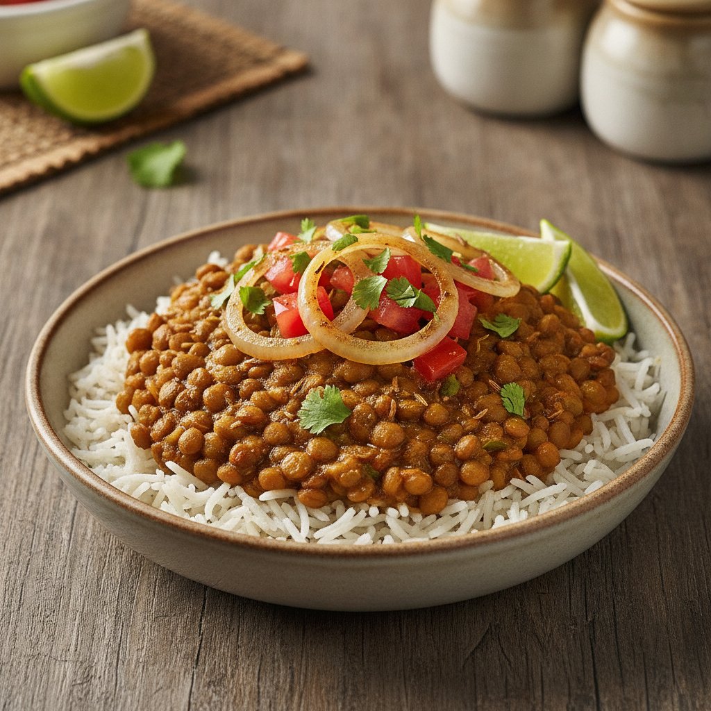 Lentil and Rice Bowl (Low-Calorie)