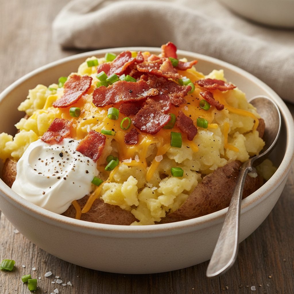 Loaded Baked Potato Bowl with Bacon