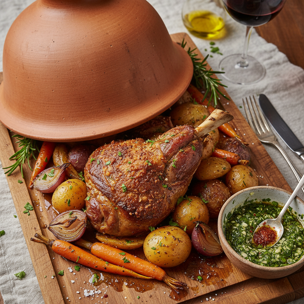 Sunday Roast Lamb & Potatoes - Peka