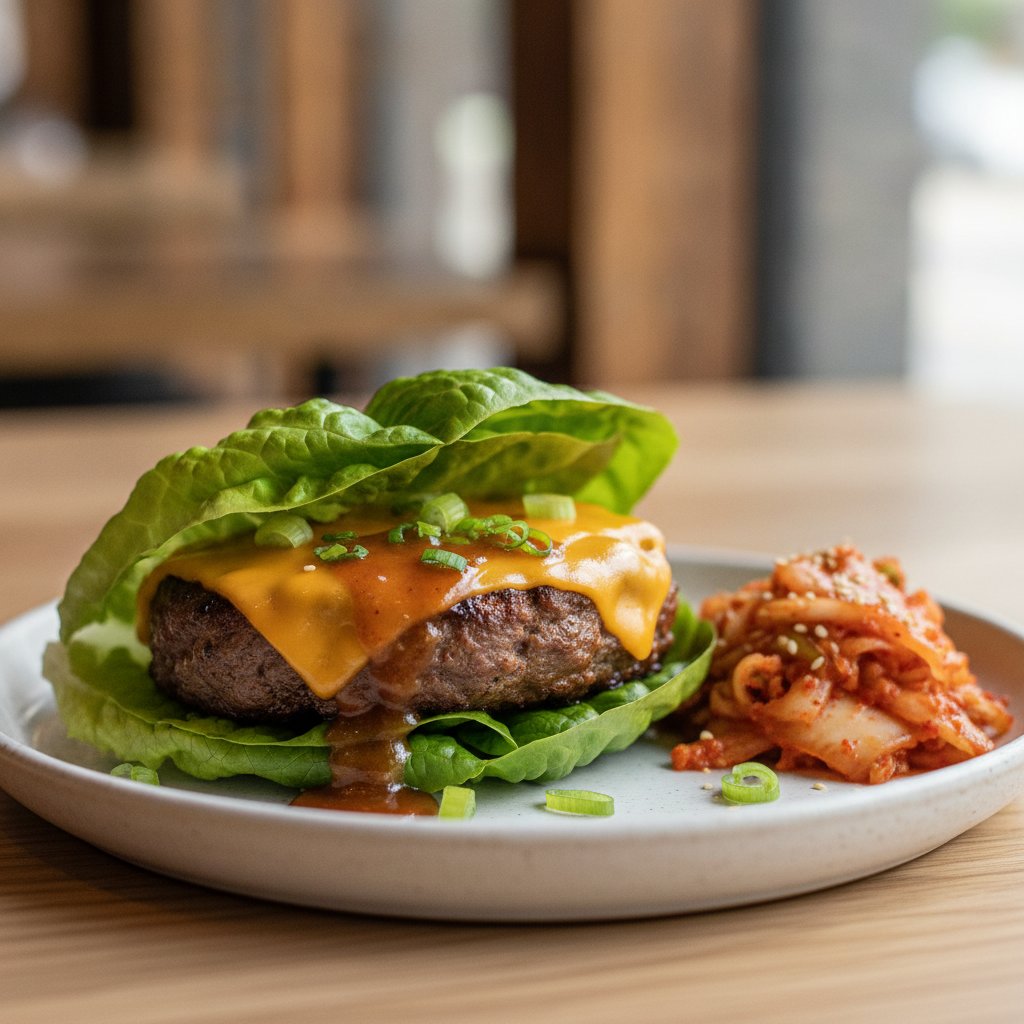 Grilled Short Rib Patty Burger (Keto)