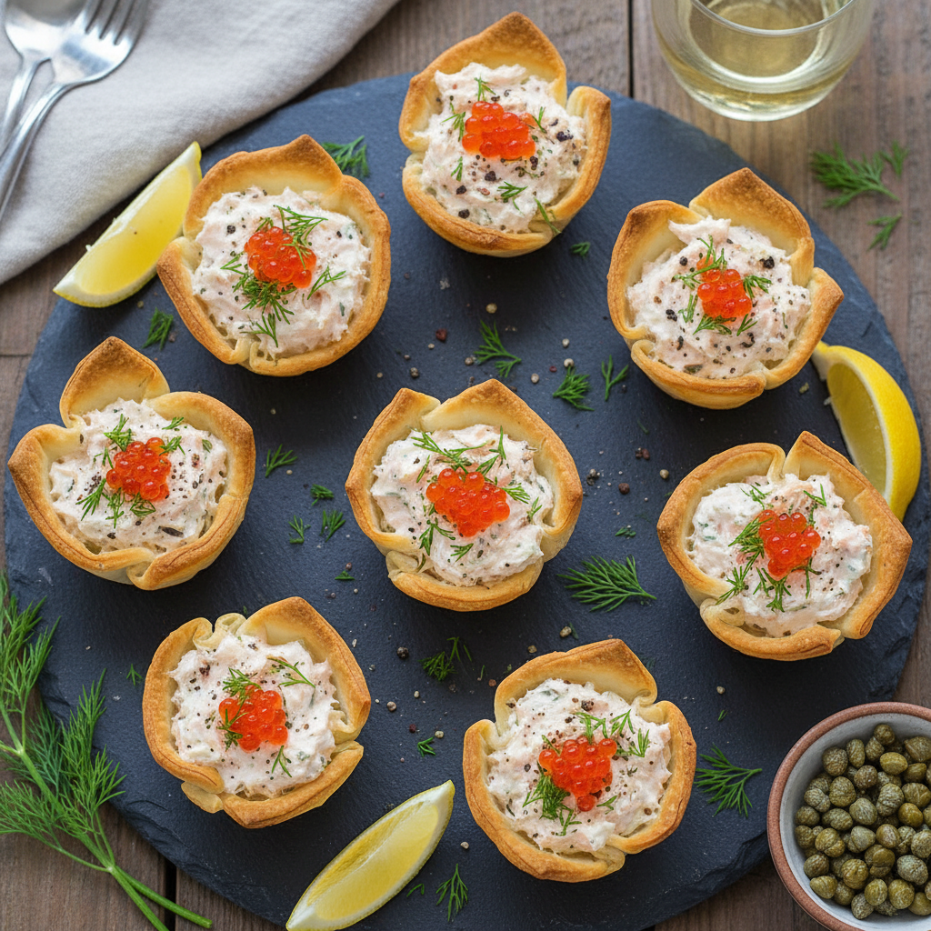 Salmon Cream Cheese Dill Cups