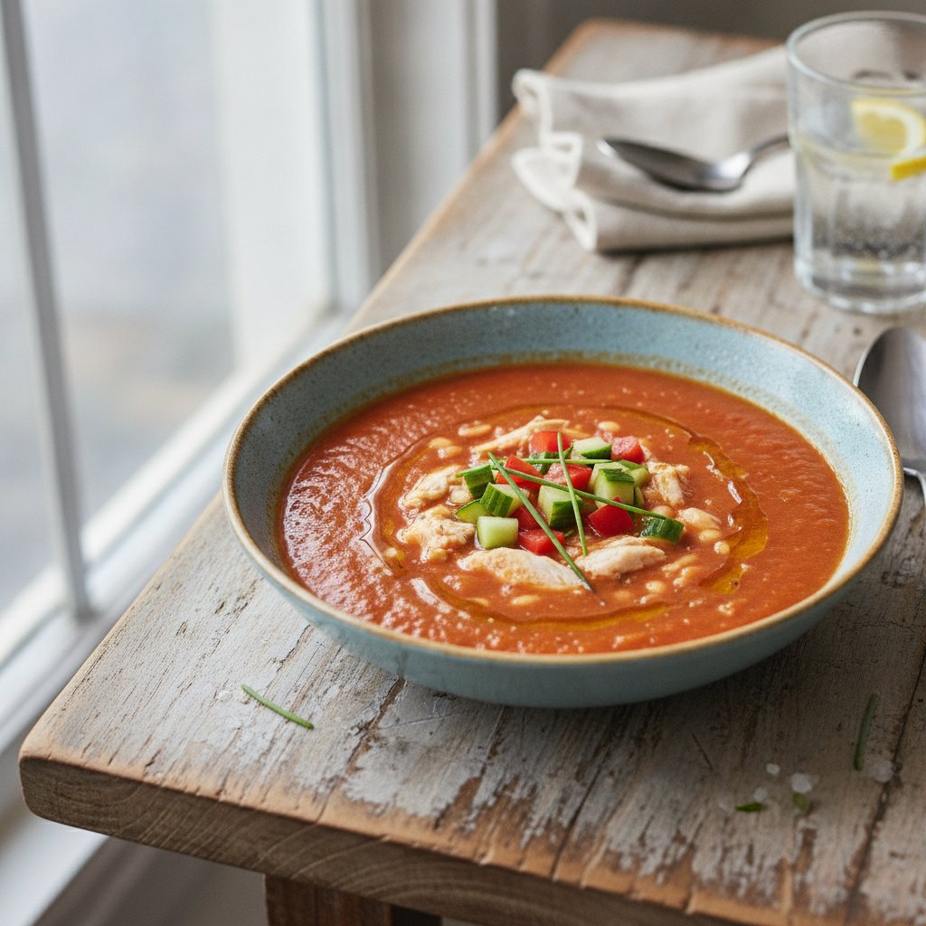 Cold Tomato Vegetable Soup (GLP-1)
