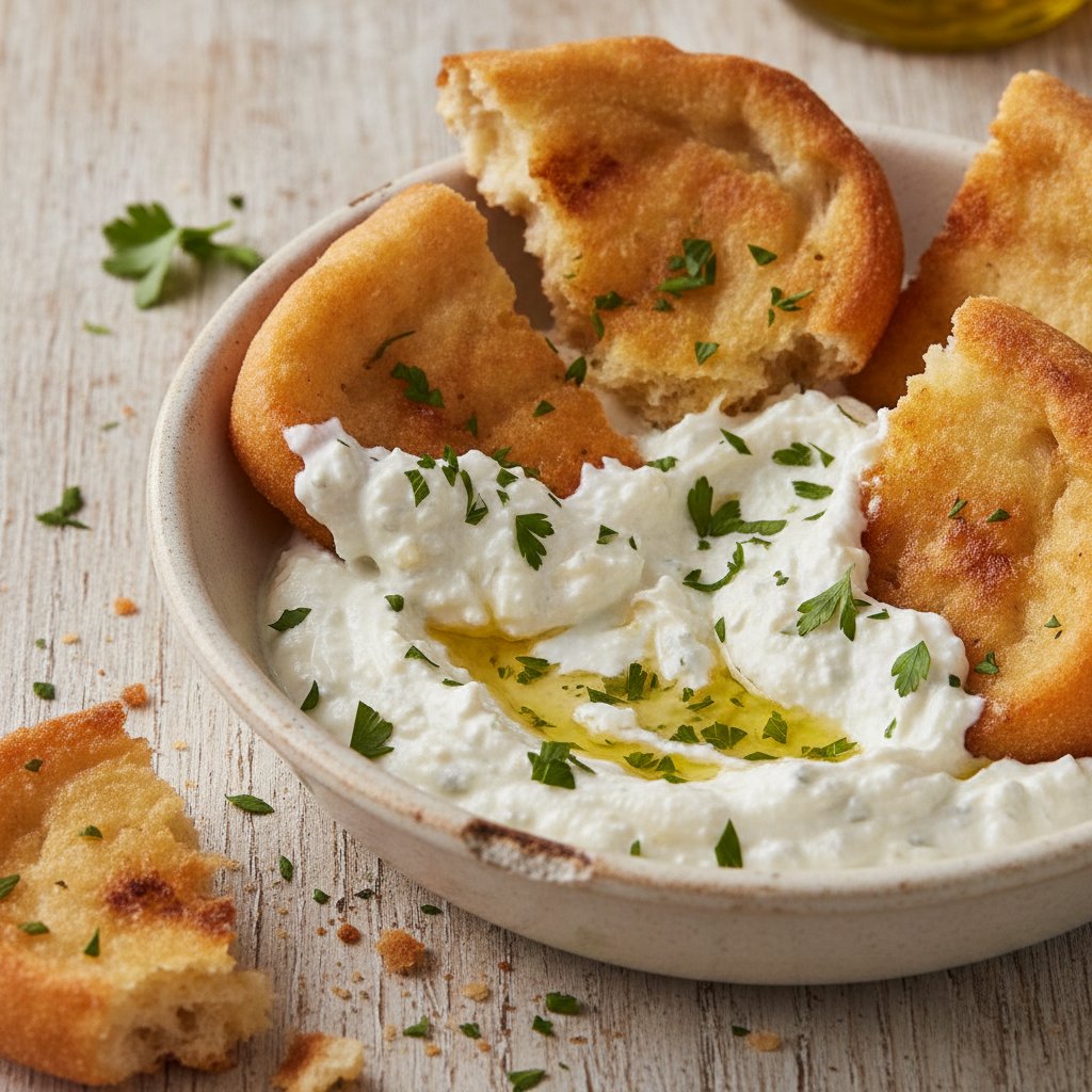 Fried Bread with Garlic Sauce