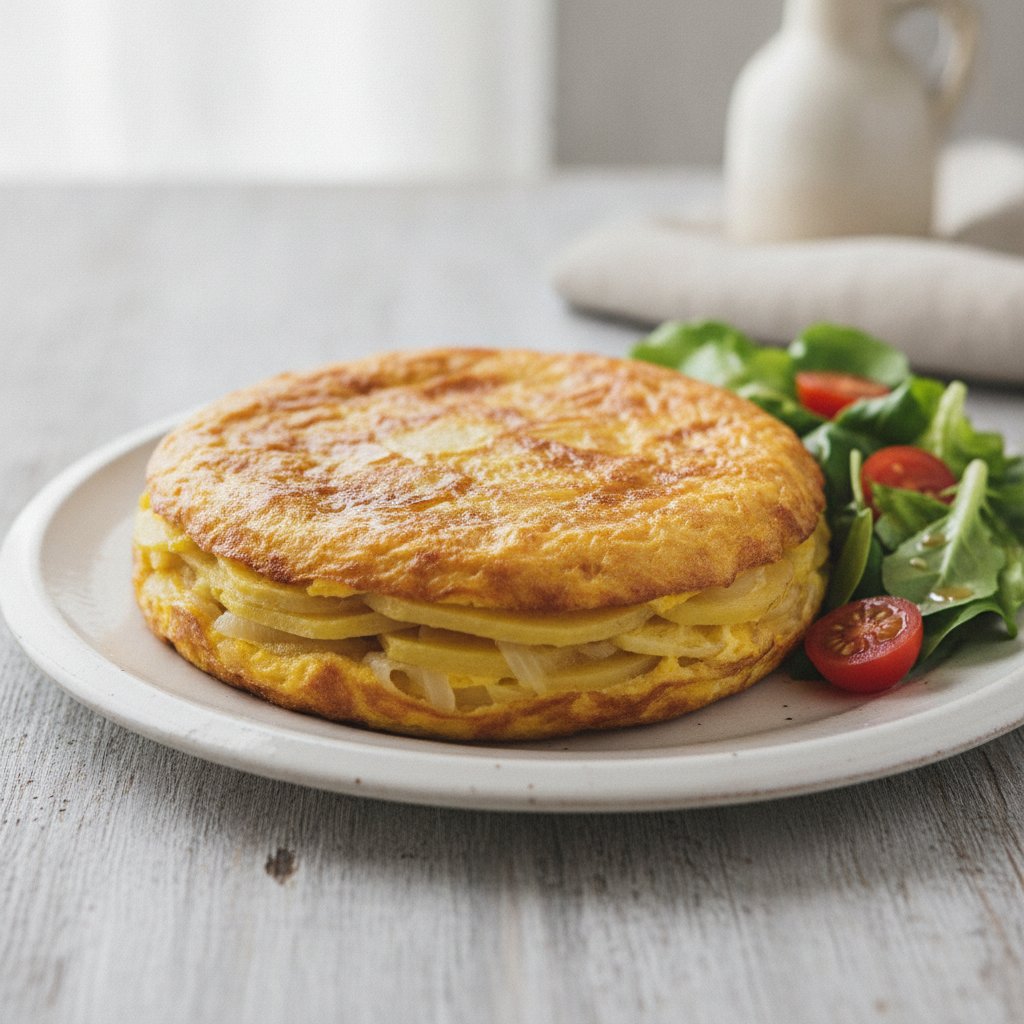Spanish Potato Egg Pie (Low-Chol)